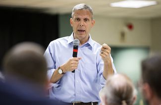 Rep. Scott Perry holds a town hall meeting at the Hummelstown Fire Hall