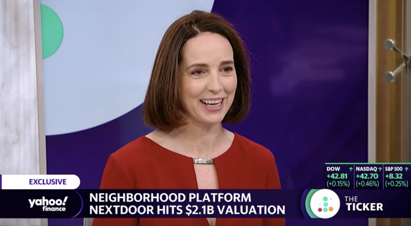 Sarah Friar, CEO of Nextdoor