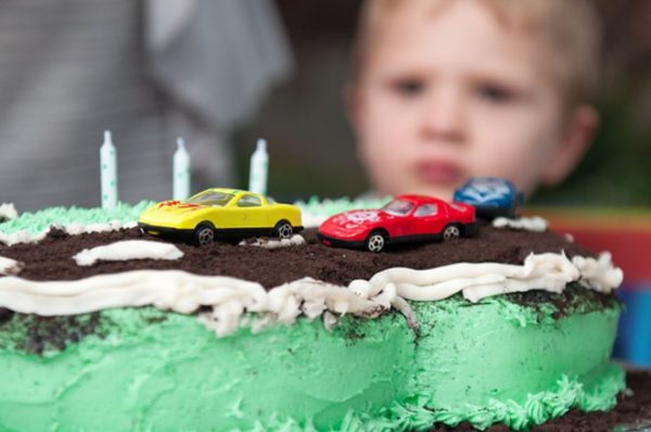 Could this photo of this 3-year-old's car-related birthday cake someday be used to steal his identity? - DANIEL WALTERS PHOTO