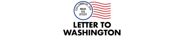 A postmark logo for the Letter to Washington series
