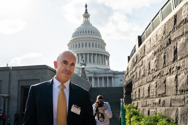 Steve A. Linick, the inspector general for the State Department, leaving after a closed briefing on Capitol Hill in October.