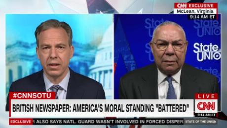 Colin Powell: US moral standing has been &#39;demonized&#39;