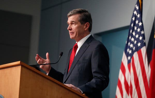 Gov. Roy Cooper of North Carolina, a Democrat, has said the convention could proceed with the requirements to wear masks and socially distance.