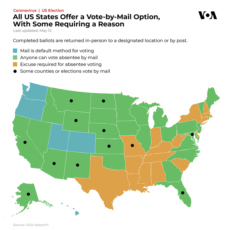 Who can vote by mail in the US