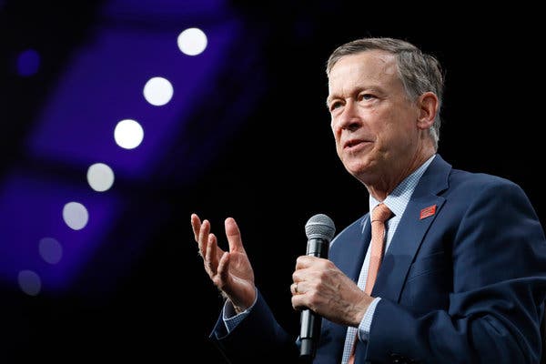 Former Gov. John Hickenlooper of Colorado briefly ran for president last year.