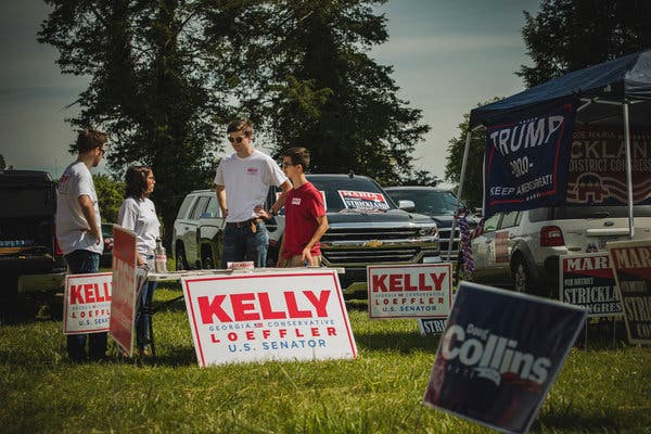 Leaders of the Rabun County Republican Party, in northeastern Georgia, noted that Senator Kelly Loeffler had not held an event there.