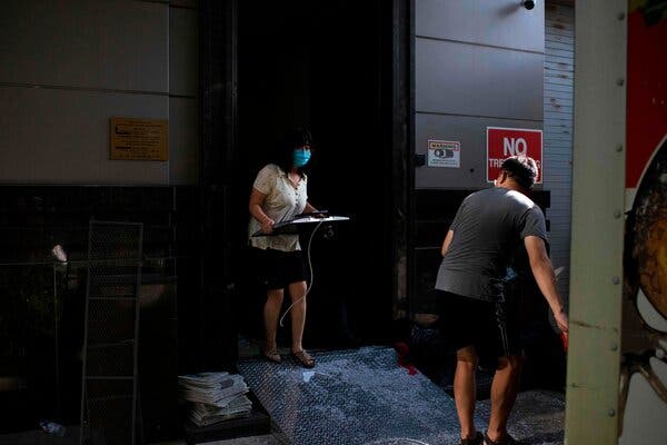 Moving equipment out of the Chinese Consulate in Houston on Friday. The State Department had ordered it closed.