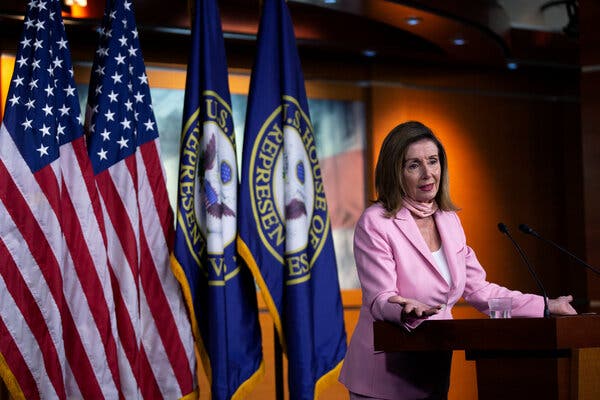 “We don’t have shared values — that’s just the way it is,” Speaker Nancy Pelosi of California said during a news conference on Friday. “It’s not bickering. It’s standing our ground.”