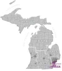 Image: Political geography michigan