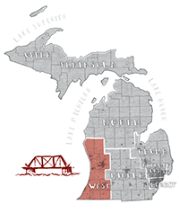 Image: Political geography michigan