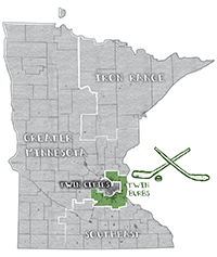 Image: Illustrated map of Minnesota.