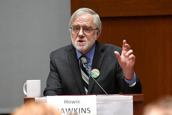 Howie Hawkins in 2018. Mr. Hawkins, a former Teamster, is the Green Party presidential candidate.