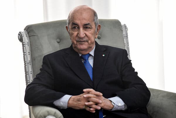 President Abdelmadjid Tebboune came to power after a disputed election in December.