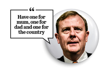 Peter Costello's baby bonus came with this advice in 2004.