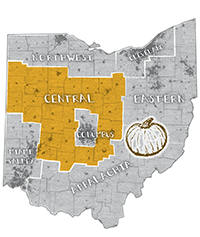 Image: Illustrated map of Ohio.