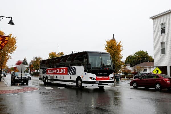 In an interview on her campaign bus, Ms. Collins acknowledged that she had briefly considered running as an independent this year.